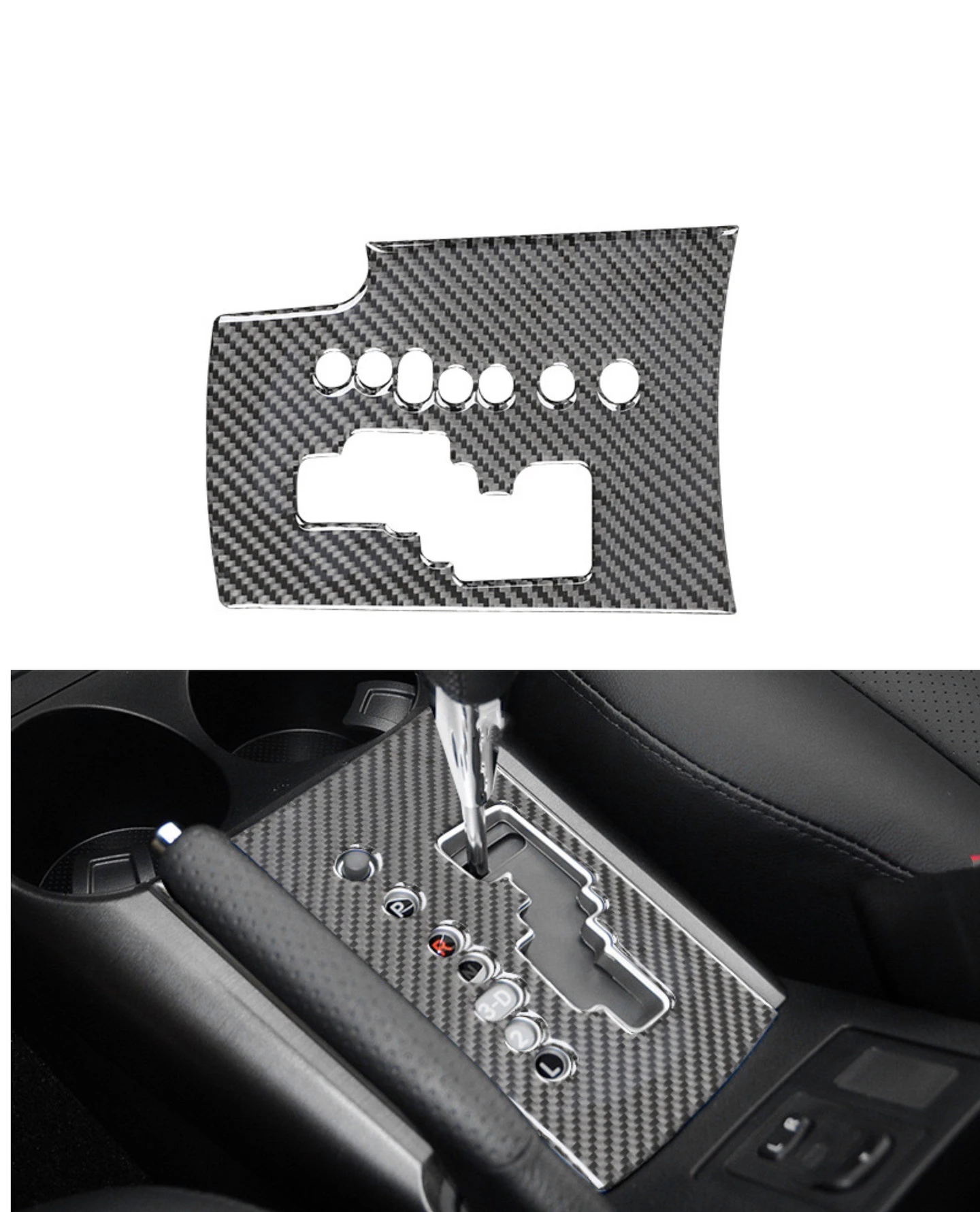 

Car Gear Shift Panel Trim Cover Frame Decal Fits for Toyota RAV4 2006 2007 2008 2009 2010 2011 2012 Carbon Fiber Car Accessories