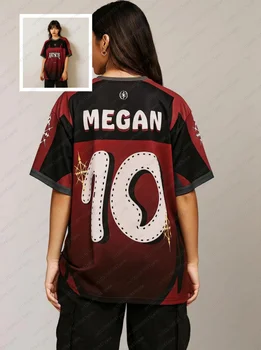 2026 K-KATSEYE Jersey Short Sleeved Round Neck Loose Fashion Streetwear Fan Gift Summer Women'S Casual Sports T-Shirt Y2k Tops 1
