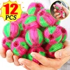 12/6PCS Washing Machine Hair Filter Floating Fur Lint Hair Remover Catcher Reusable Laundry Ball Dirty Collection Cleaning Balls 1