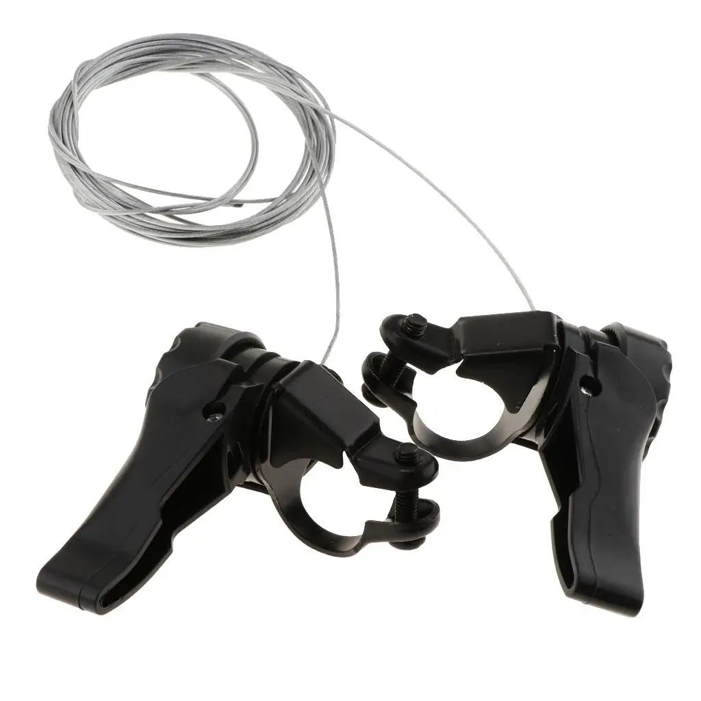 Bicycle Shift Lever-2 Sets Bike Thumb Shifters 3x5/6/7 Speeds Cycling Bike Thumb Gear Shifter Friction Shifter Part for Mountain Road