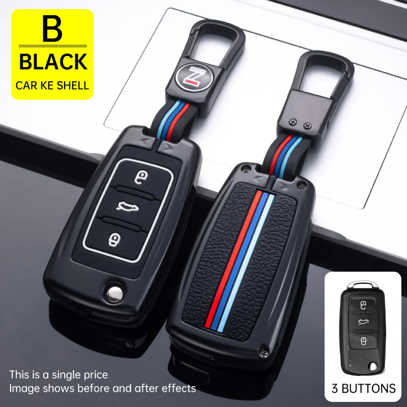 Car Key Case Cover Holder For Volkswagen Vw Golf 3 4 5 6 Mk4 Mk6 Passat