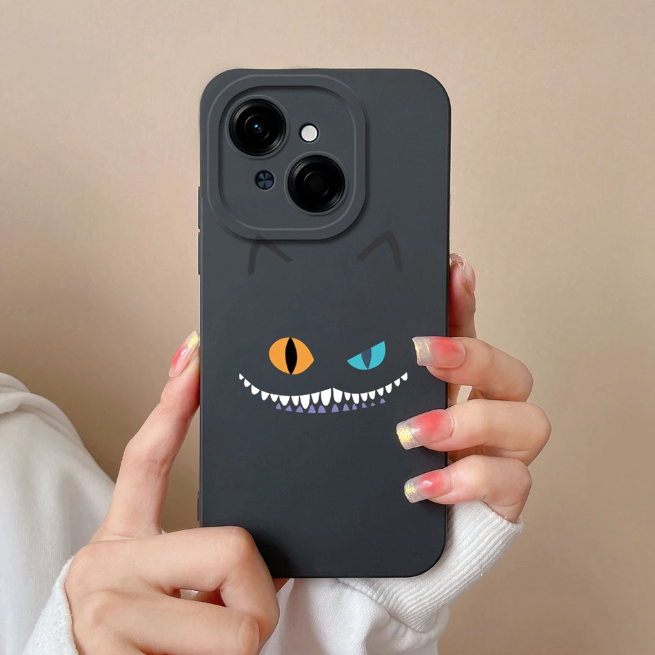 Tecno Fashion Phone Case - Soft Liquid Silicone Anti-Drop Housing