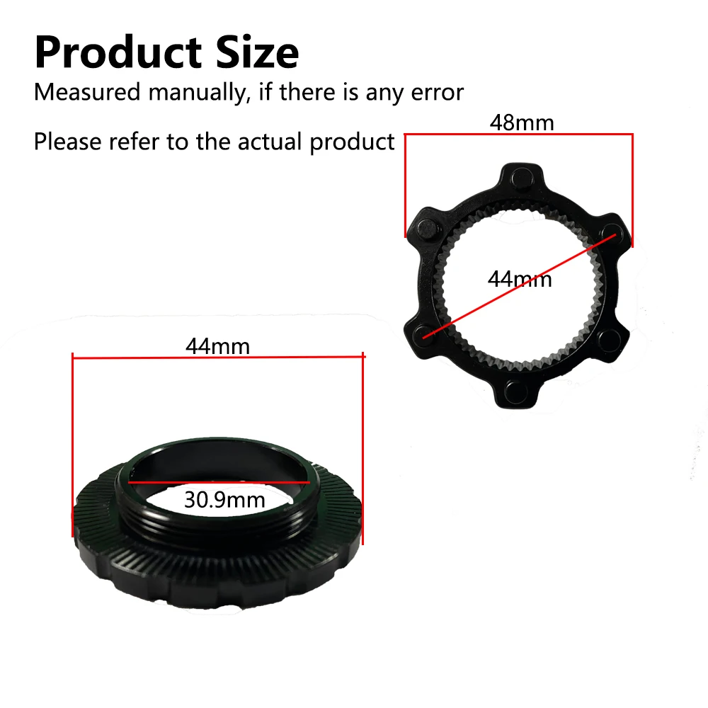 RACEWORK Centerlock To 6-Hole Adapter Center Lock Conversion 6 Bolt Rotor Adapter MTB Road Bike Disc Brake