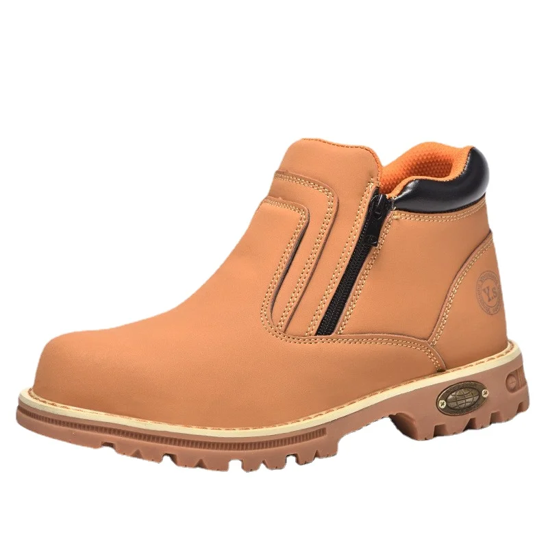 

Labor Protection Shoes Male Anti Hit Anti Puncture Steel Baitou Wear Resistant Non Slip Outsole Safety Protection Work Shoes