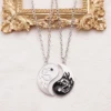 2 Pcs Dragon Tai Chi BFF Necklace for Women Adjustable Yin Yang  Friendship Necklace Best Friend Couple Necklace Jewelry Gift 1