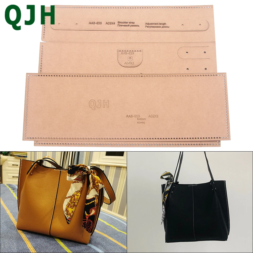 

1 Set of Kraft Paper Pattern Template Large Capacity Shoulder Bag Drawings Acrylic Design Pattern Sewing Cardboard Pattern