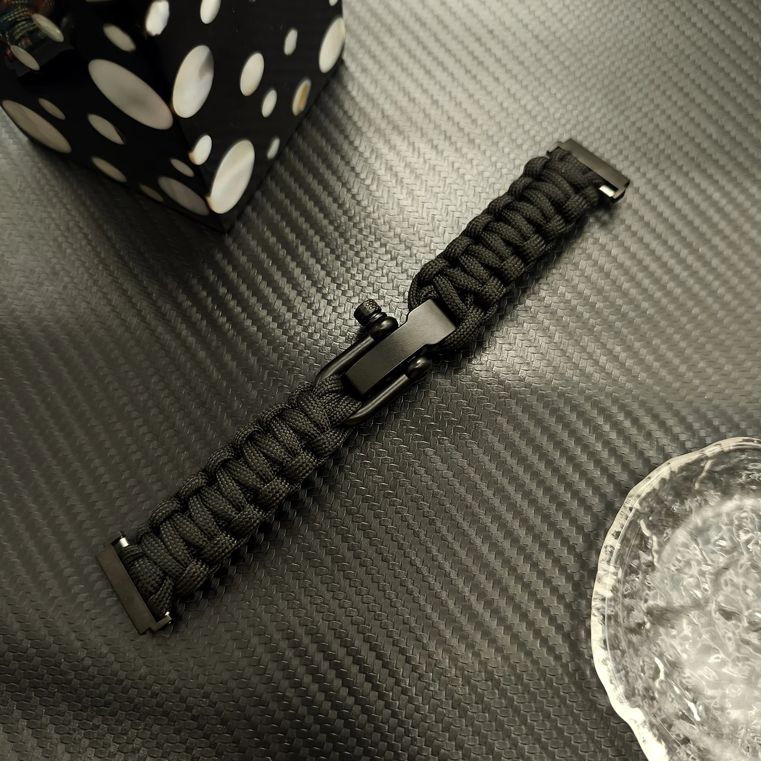 Durable Nylon Climbing Watch Strap with Paracord - Universal 18/20/22mm