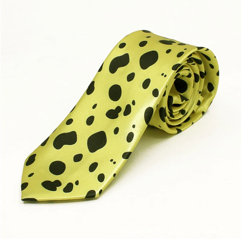 Anime Nanami Kento Cosplay Neck Tie Unisex Yellow Necktie Prop Halloween Party Costume Accessoies