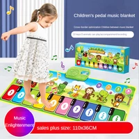 110x36cm Musical Piano Mat Toddlers Floor Violin Keyboard Dance Mat with 8 instruments Sounds Baby Mat Study Educational Toys 1