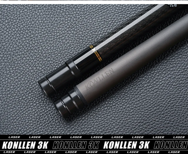 KONLLEN KL-3K Carbon FIber Pool Cue Stick 147cm 3/8*8 Radial