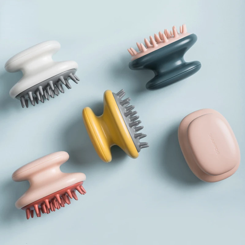 Jordan&Judy Silicone Head Hair Washing Comb Body Massager Brush Scalp Massage Brush Body Shower Bath Spa Slimming