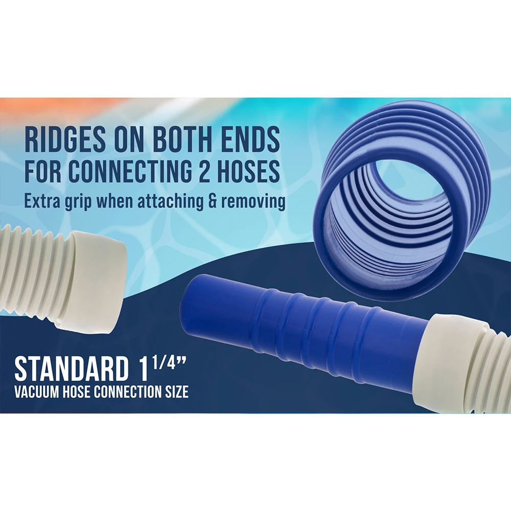 Pool Hose Coupling 2pcs PVC For 1-1/4" And 1-1/2" Filter Connection Hoses Swimming Pool Vacuums Cleaning Accessories