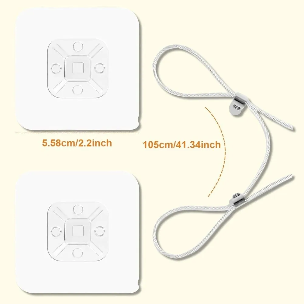  넘어짐 방지 TV 안전 스트랩 조절 가능 프리미엄 넘어짐 방지 가구 고정 키트 어린이 안전 간편 설치