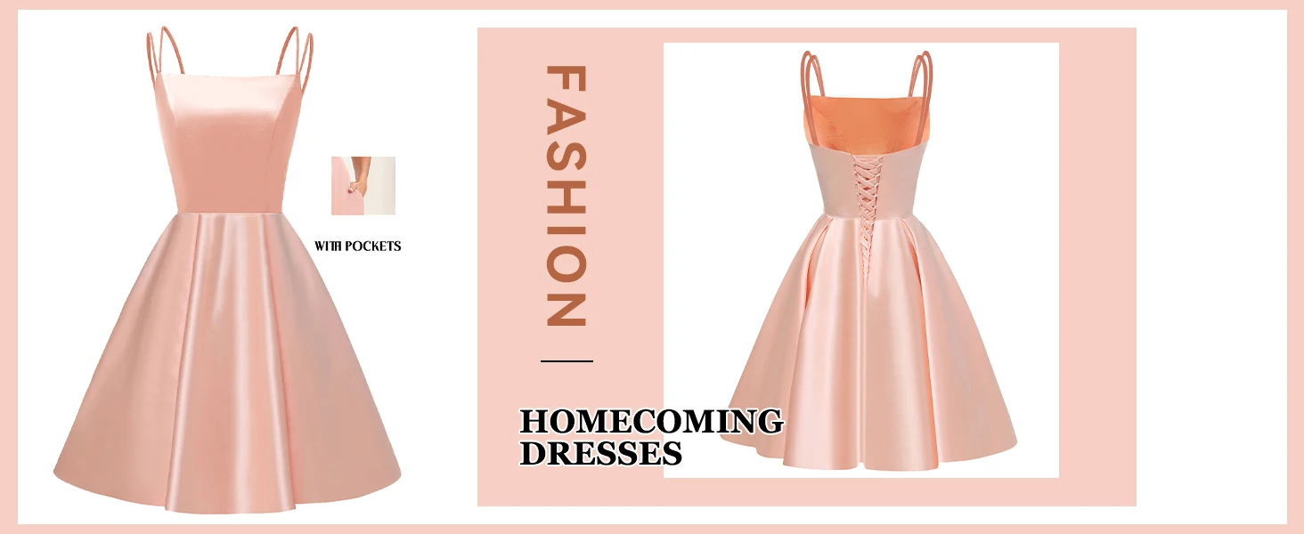 Vestidos de fiesta con tirantes finos, vestidos de satén, vestidos cortos