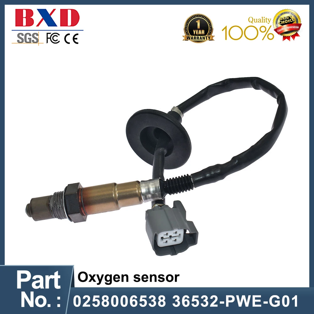 

0258006538 36532-PWE-G01 Rear Lambda Probe Oxygen O2 Sensor For Honda CITY JAZZ 1.2 1.3 1.4 1.5 2002-2010 L12A L13A L14A L15A