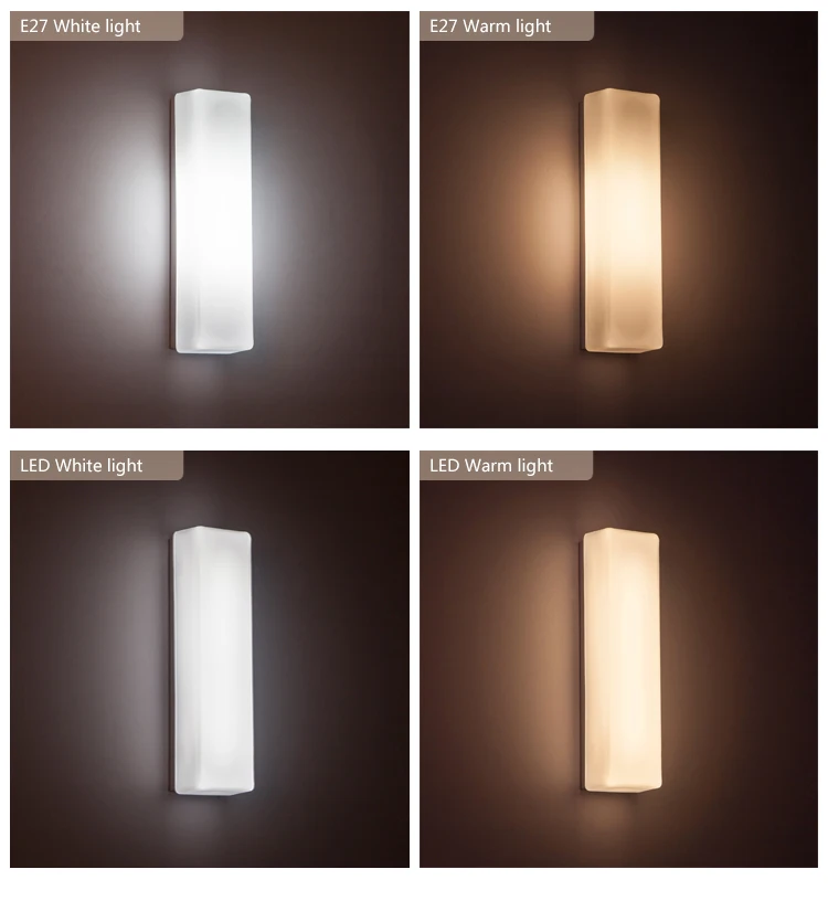 LED simple modern glass wall lamp for living room,background wall, bedroom,corridor,staircase and other home decorations up down light