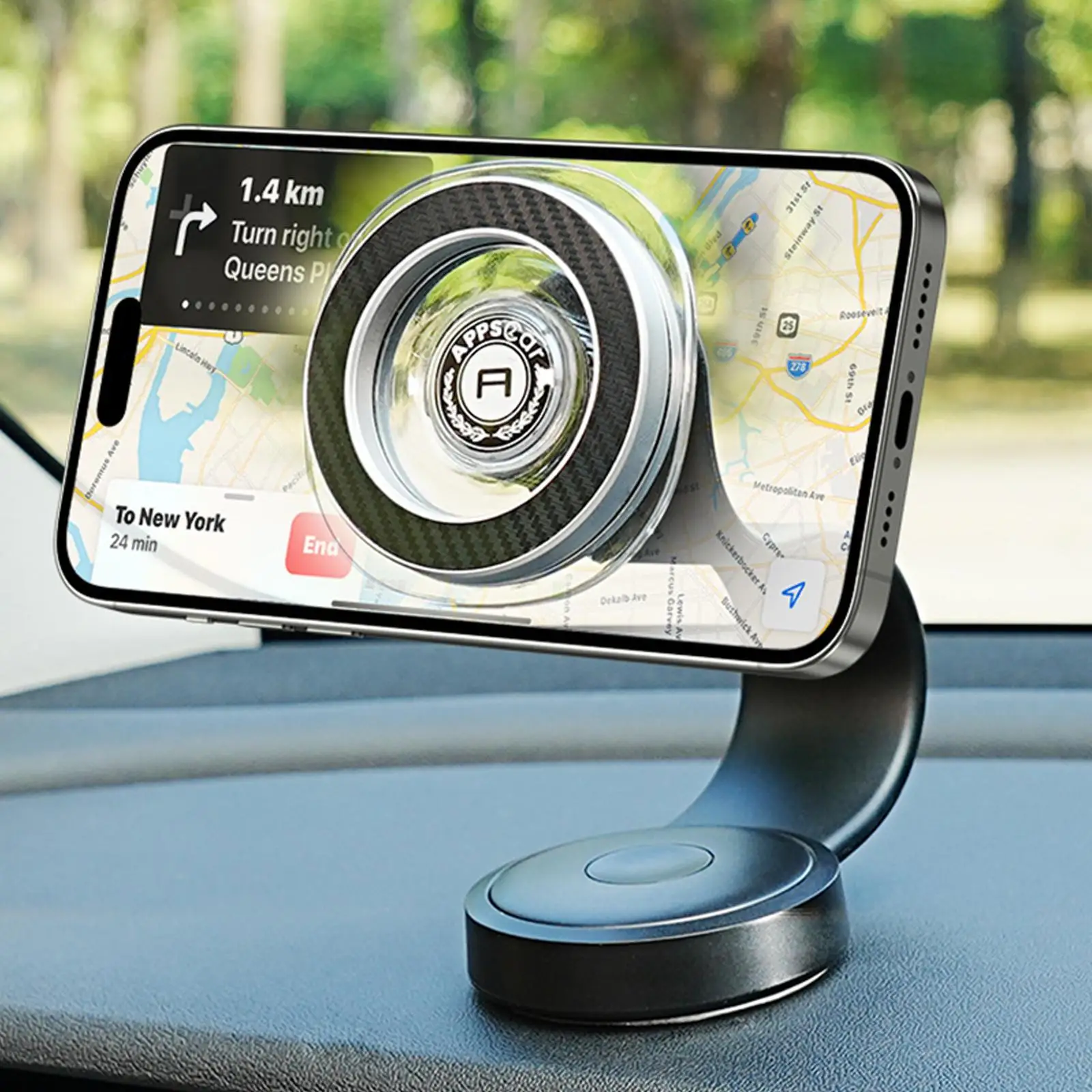 Magnetic Car Phone Holder Bendable Phone Tablet Holder 360 Rotatable Video Recording Rack For Home Outdoor Car Golf Cart Selfie