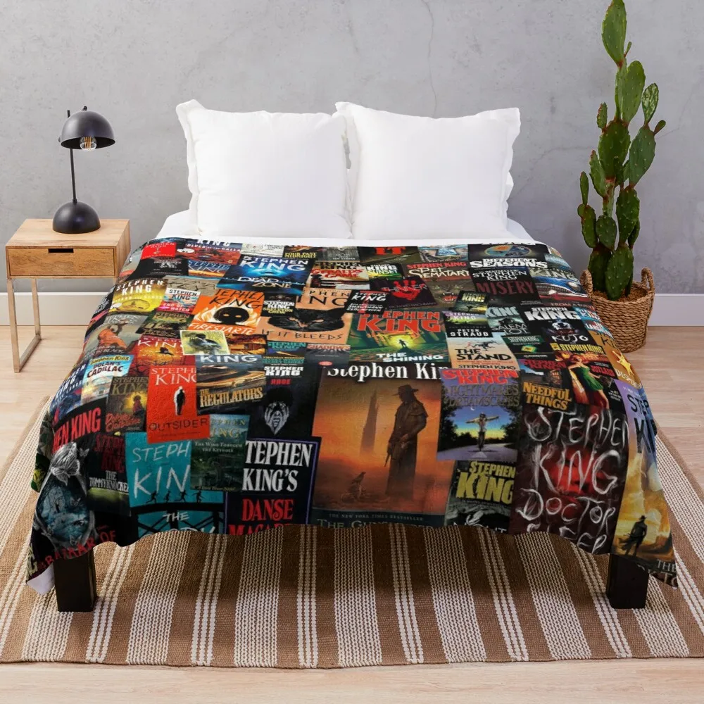 La Collezione Completa Di Stephen King Books Coperta Da Tiro Coperte Jacquard Ands