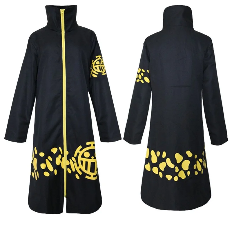 

Anime Trafalgar Law Two Years Later Cape Cosplay Clothing, Black Exquisite Pattern, Practical, Easy to Wear, Multiple Sizes