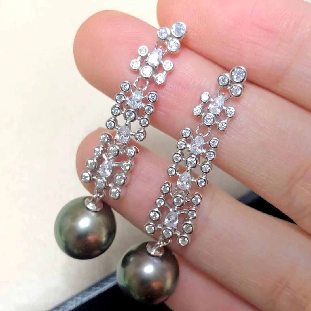 

Wholesale 925 Sterling Silver Earrings Findings Settings Base Mountings Parts for Pearls Agate Crystal Stones Jade 5pairs/lot