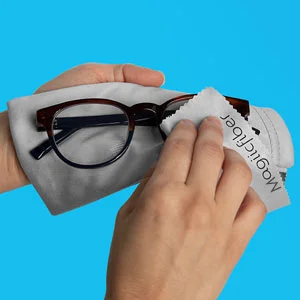 MagiicFiber Glasses Cleaning Cloth Bag (4 Pieces, Soft) Can Be Used for Glasses Cleaning, Soft Glasses Case, Sunglass Bag