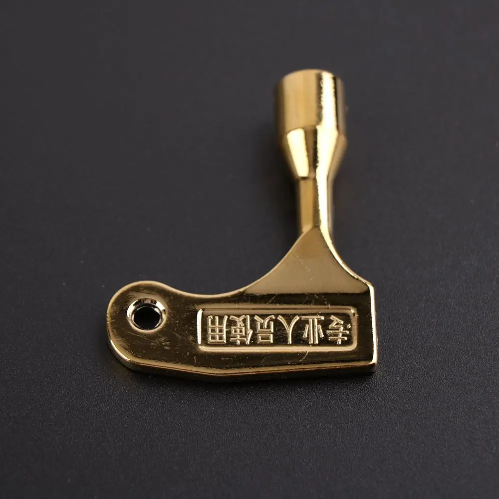 1pcs elevator door keys triangular key universal train key Zinc alloy material Electroplated Yellow Standard version