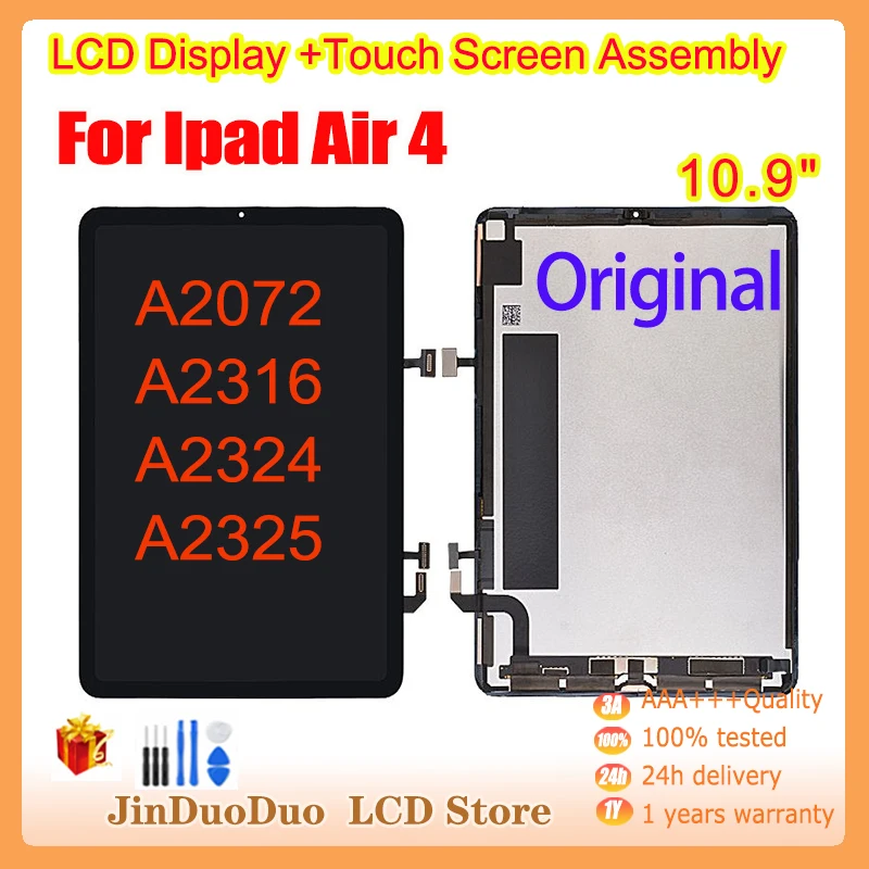 10.9 "Originale A14 Per Ipad Air4 2020 Display Lcd Touch Screen Digitizer Per Ipad Air 4Th Lcd Sostituzione A2072 A2316 A2324 A2325