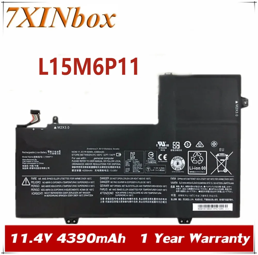 

7xinbox 11,4 V 4390mAh Оригинальный аккумулятор для ноутбука L15M6P11 для Lenovo IdeaPad 700S 700S-14ISK 700S-14ISK-6Y30