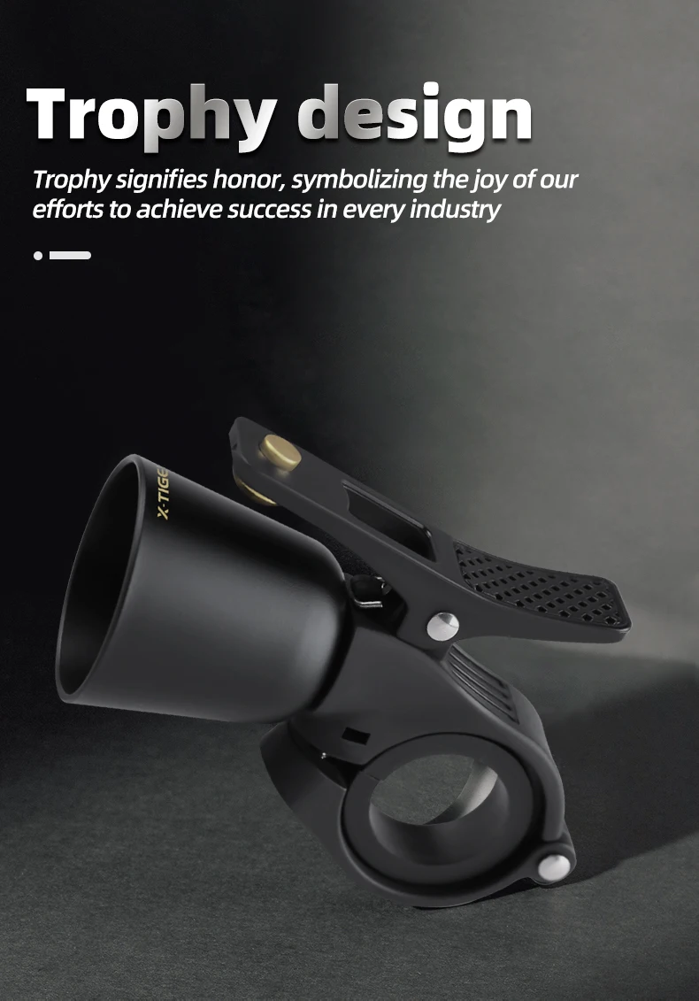 Description Picture 6 of itemX-TIGER Bicycle Bell Ring Classical Stainless Handlebar Bell Safety Warning Bicycle Horn Crisp Sound Cycling Accessories