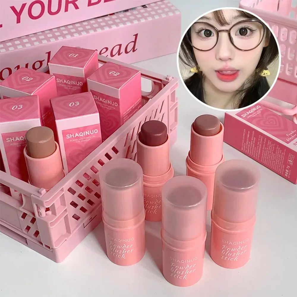 Velvet Matte Smooth Blush Stick Long-lasting And Low Saturation Natural Makeup Effect And Easy To Apply 5