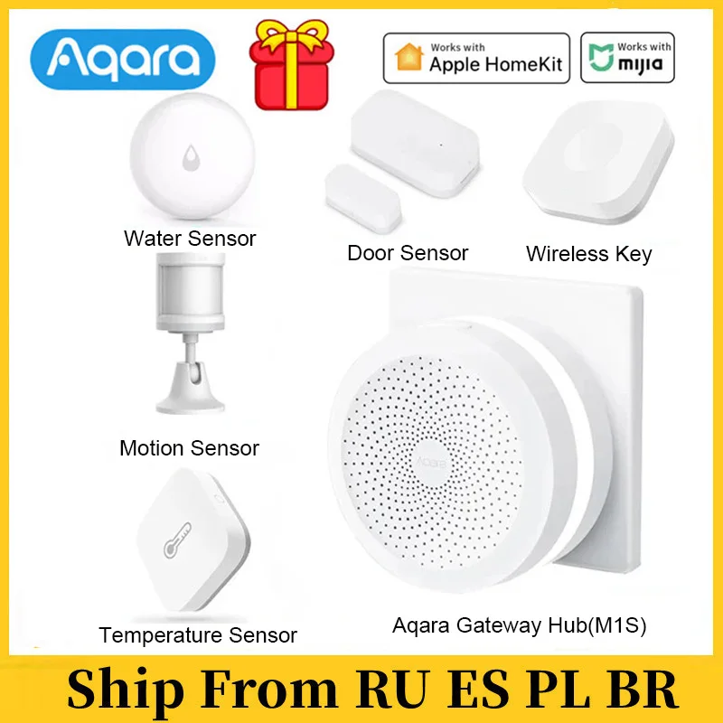 For Xiaomi Smart Gateway 3 Aqara Gateway M1S Hub ZigBee Wireless Connection  Alarm System Monitor Remote Work With Mijia Homekit