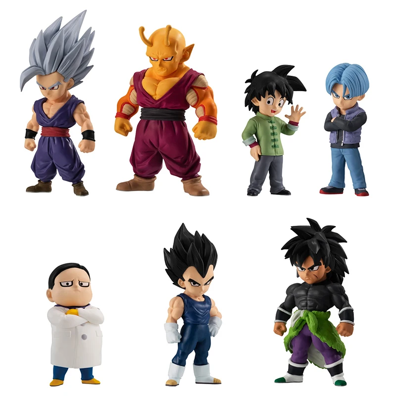 Bandai Dragon Ball Figures Son Gohan Beast Broly Trunks Son Goten Dr.Hedo Orange Piccolo Vegeta Model Pvc Collection Toys