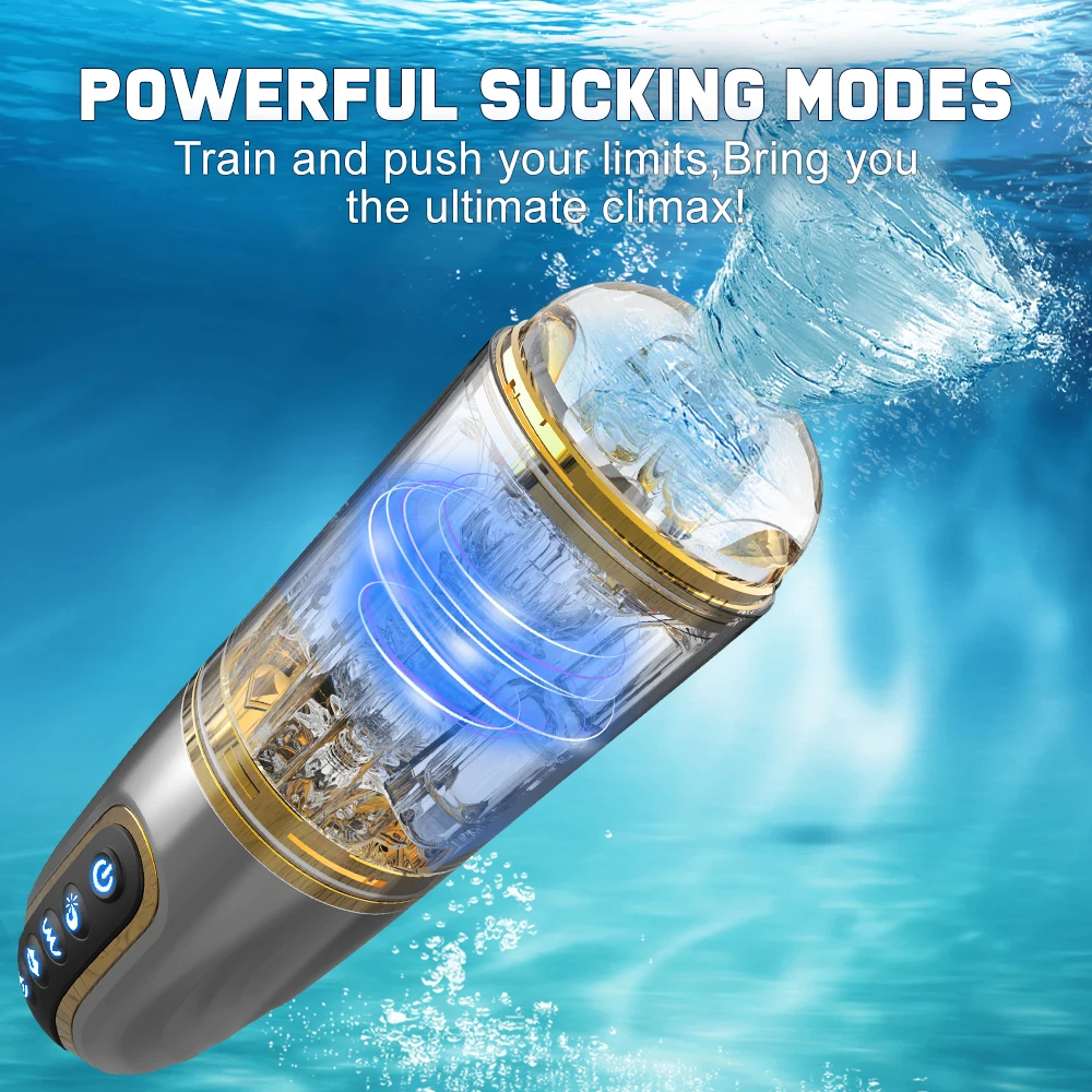 Automatic Male Masturbator Cup Sucking Vibration Penis Oral Machine Blowjob Masturbation Real Vagina Vacuum Sex Toys For Men male masturbator male masturbator cup male masturbation aid