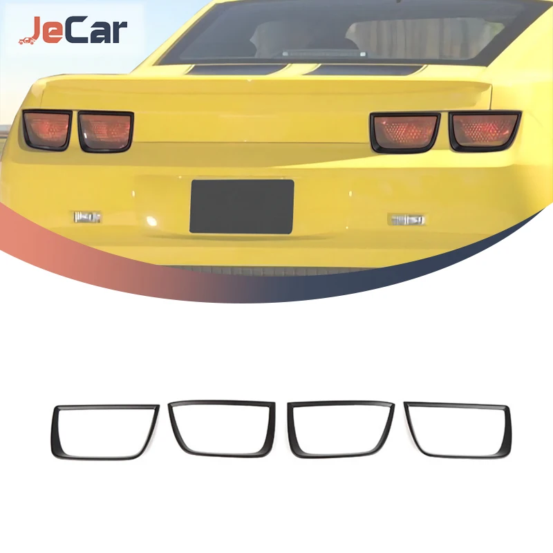 JeCar Rear Tail Fog Light Trim Cover For Jeep Renegade 2015-2018 - ABS Black Frame