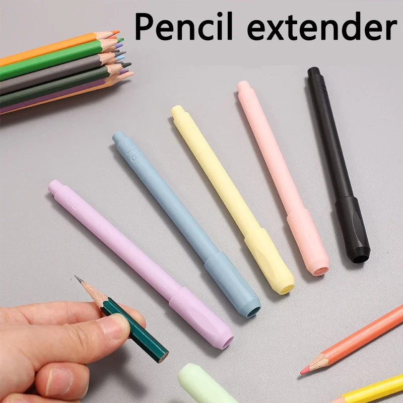 1 Pc Pencil extender art pen grip pen holder sketching pencil colored pencil case extension art supplies school office supplies 2