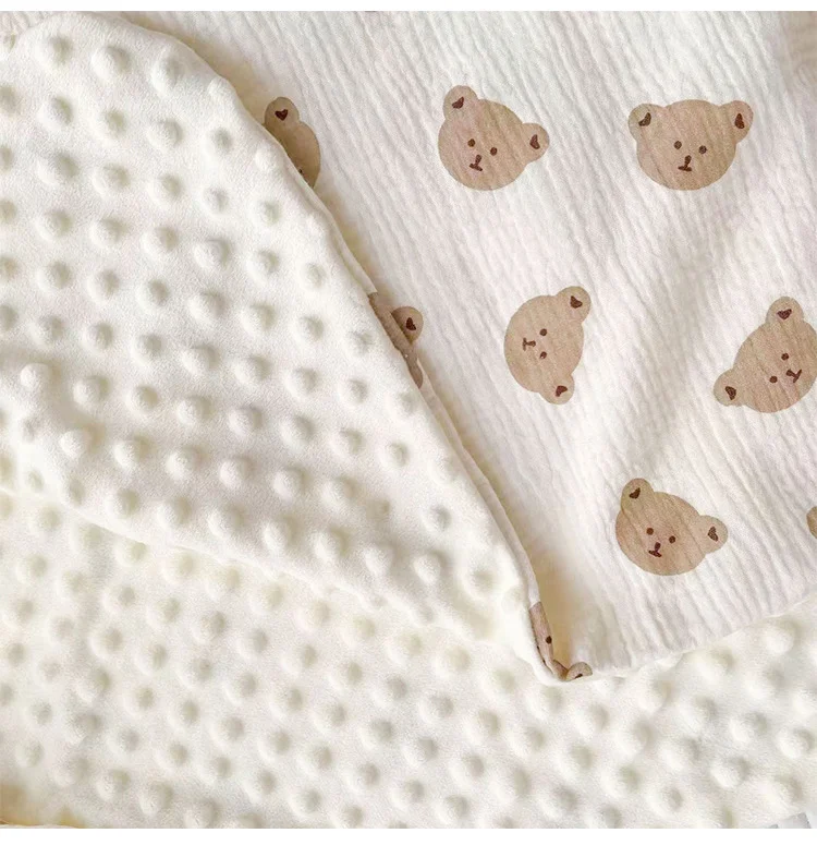 lMBABY Muslin Baby Quilt Swaddle Blanket New Born Bedding Sleeping Bag for Newborn Wrap Soft Bath Towel Babies Accessories 6