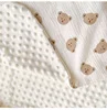 lMBABY Muslin Baby Quilt Swaddle Blanket New Born Bedding Sleeping Bag for Newborn Wrap Soft Bath Towel Babies Accessories 6