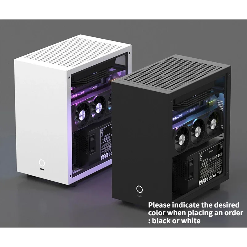 GEEEK M31 ブラック Geeek オープン型コンピューターケース、min-itx