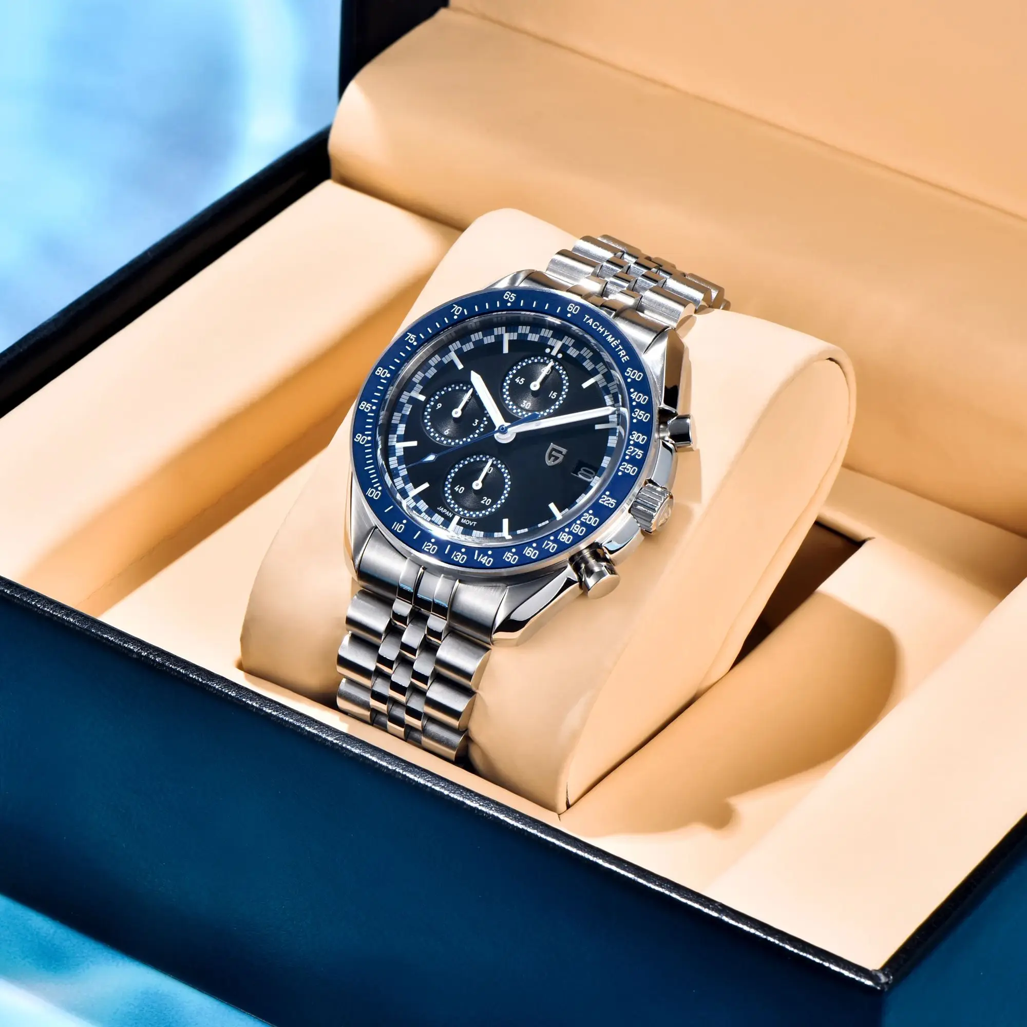 PAGANI DESIGN ساعات رجالية سباق كرونوغراف ساعة كوا...