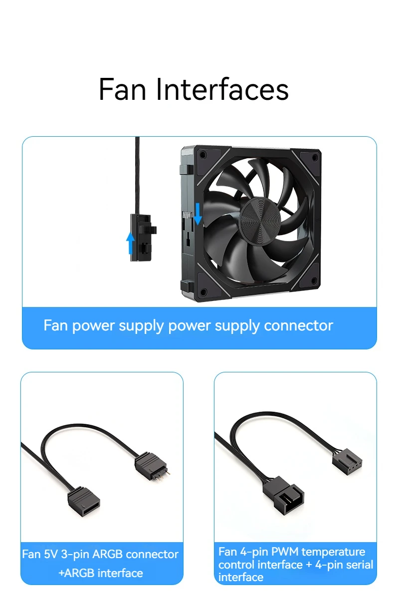 JM-5 High Performance PC Case Fan Strong Heat Dissipation Cooling Case Fans Comp