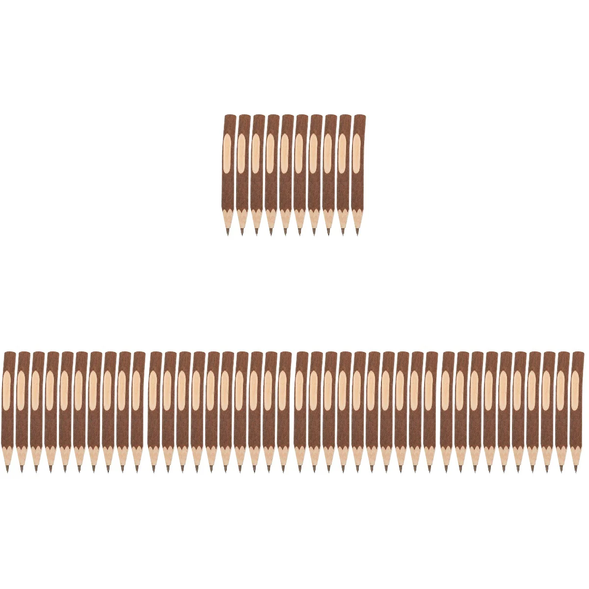 

50 шт., деревянные разноцветные ручки для письма