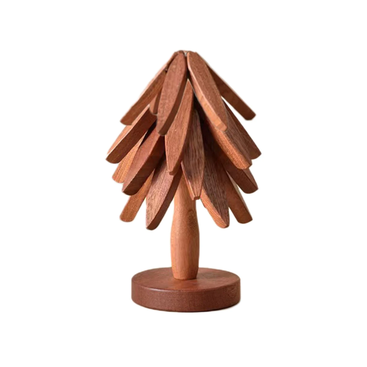Trivett Tree Christmas Dish Enroslu Tree Trivet, Wooden Trivet Tree Set, Wooden Tree ...