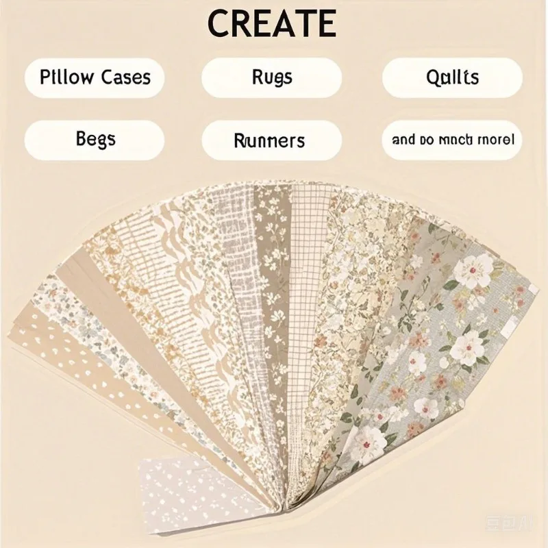 Cotton Parquet Jelly Roll Fabric for Sewing and DIY Projects