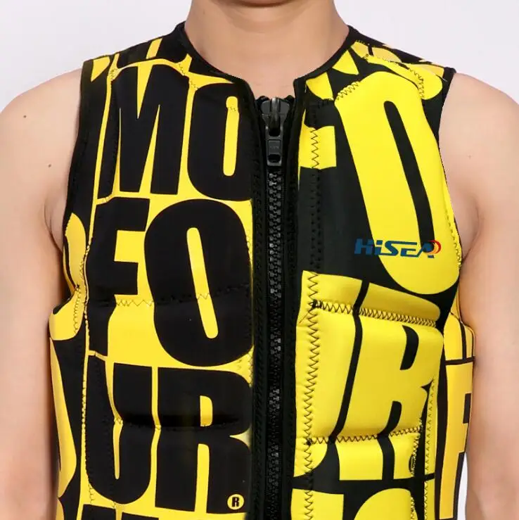 Hisea Professional Adult Life Vest Jacket Thick Water Floating Surfing Snorkeling Fishing Racing Portable Folded Swimming Vest