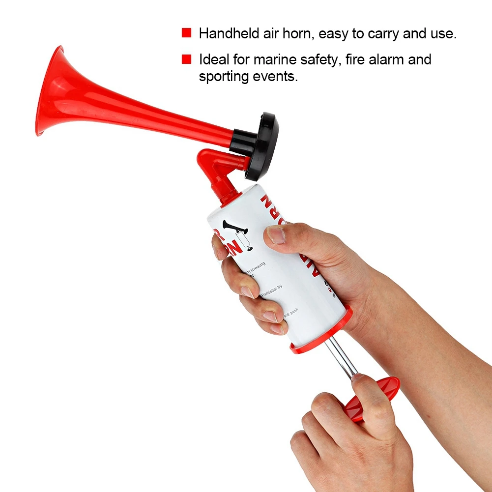 Air Cheering Horn Handheld Air Pump Horn Noise Maker Safety Boat Car Sports Events