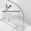 31 in. W * 55 in. H Frameless Shower Doors for Bathtub, 1/4" (6mm) Thick SGCC Tempered Glass Door, Pivot Shower Door Panel 4