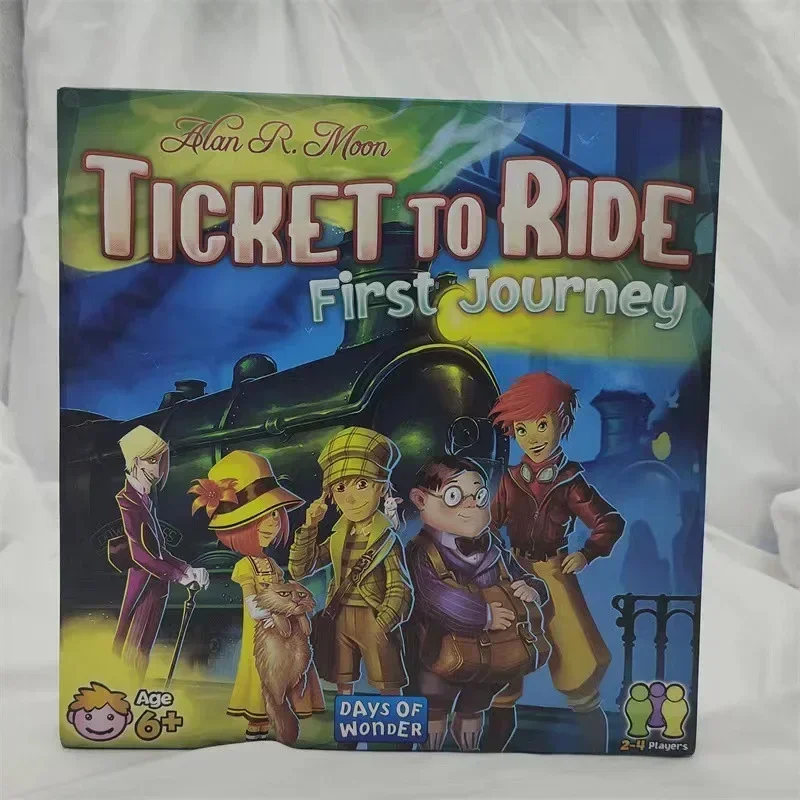 English U.S. version of the railroad train ticket trip all series Ticket To Ride Europe board game cards
