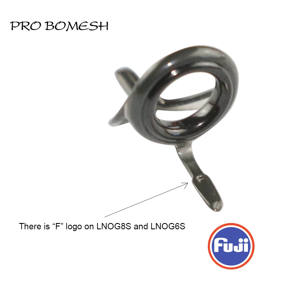 PROBOMESH FUJI Guide and Top 10pcs Set LNOG LOG Guide Micro Casting Set Rod Building component Repair fishing pole DIY fishing rod