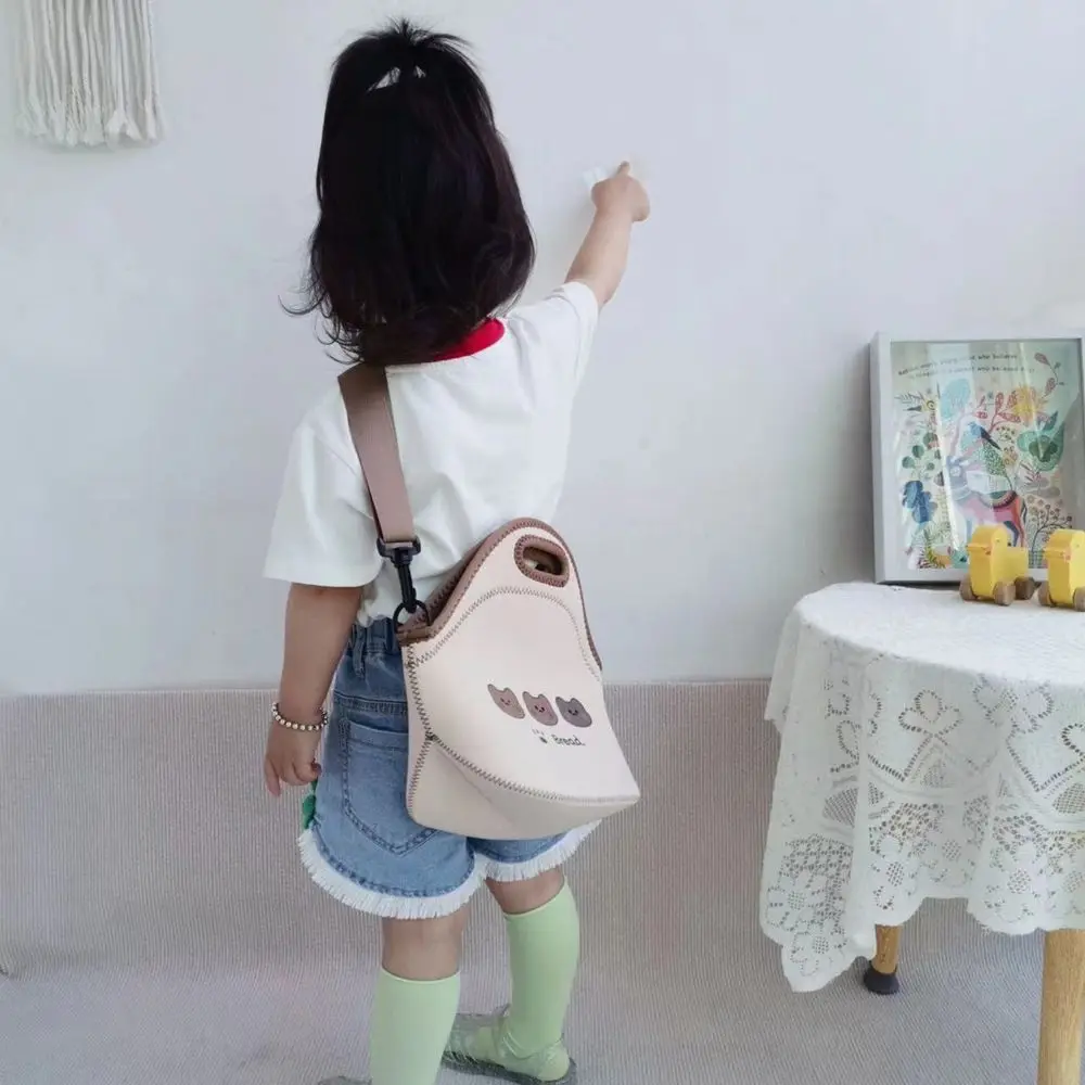 Vintage Cute Cartoon Bear All-match Cotton Outdoor Maternity Handbags Stroller Nappy Bag Baby Diaper Bags Mommy Shoulder Bags