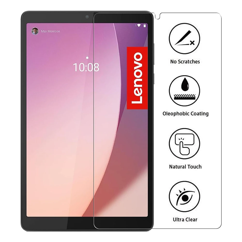 For Lenovo Tab M8 4th Gen 8.0 Inch Tempered Glass Screen Protector 2024 Anti Scratch HD Clear Protective Film 5